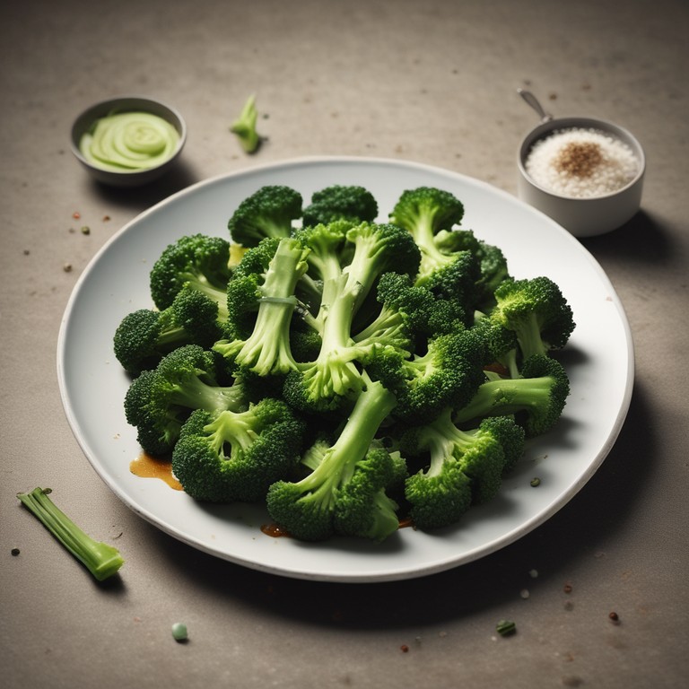 Knuspriger Brokkoli mit Sojasauce