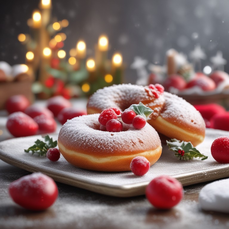 Festive Holiday Jelly Donuts