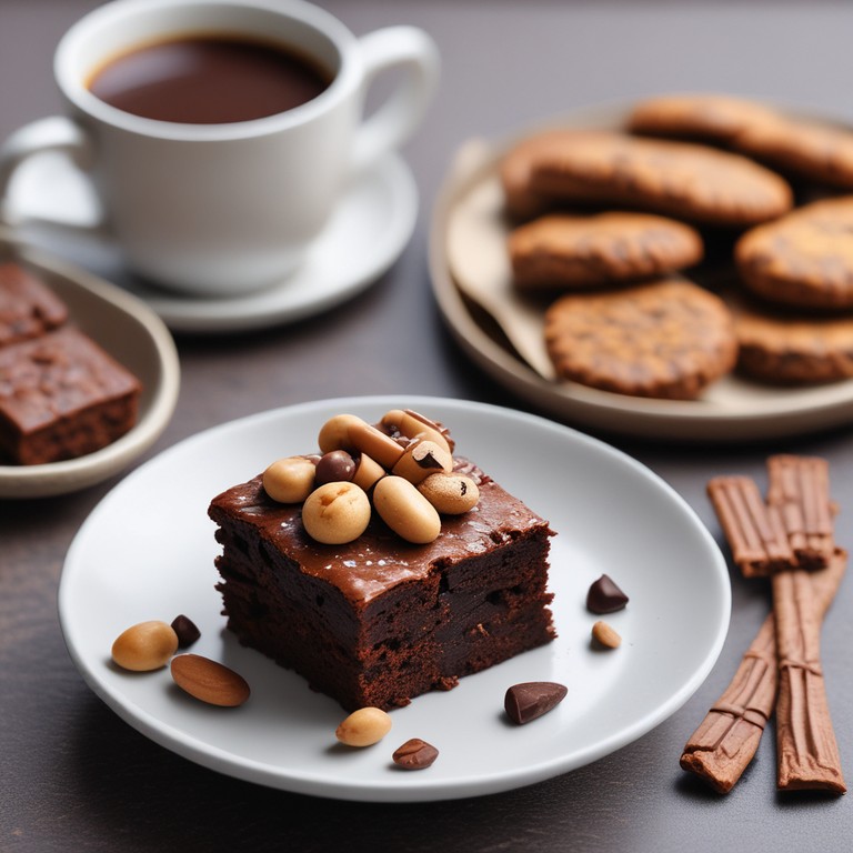 Chocolate Peanut Butter Oats Brownie