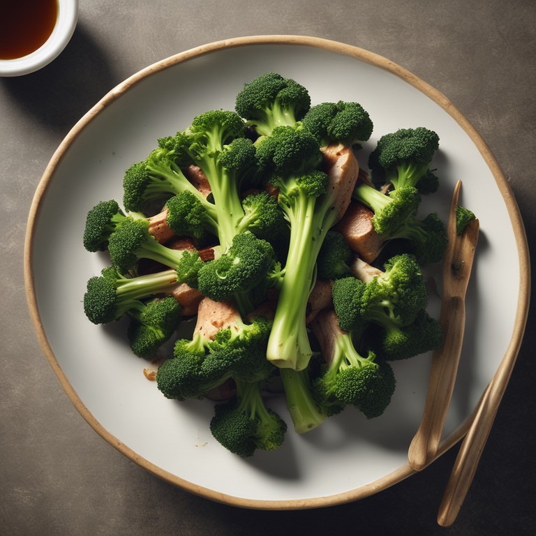 Knuspriges Brokkoli-Gemüse mit Sojasoße