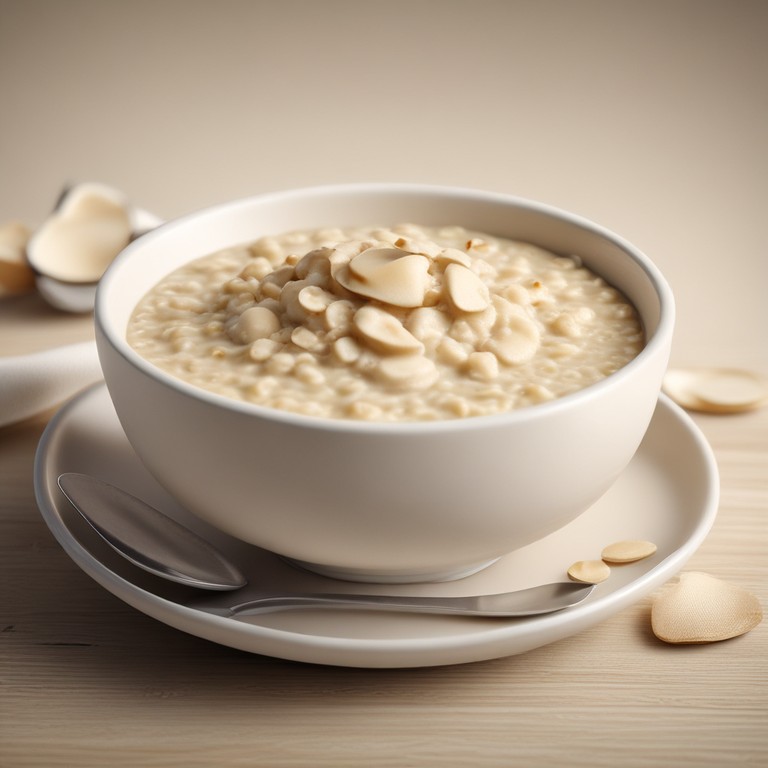 Creamy Oatmeal with Cold Milk