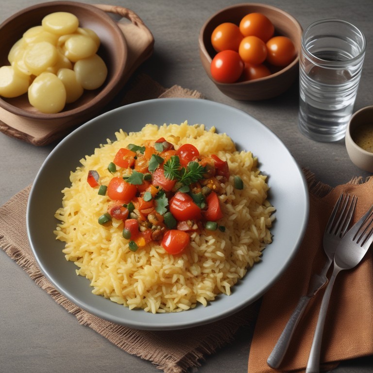 Moongdal Rice With Potato And Tomato - Mr. Cook