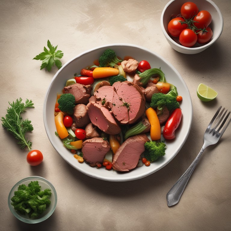 Einfaches Fleisch-Gemüse-Gericht