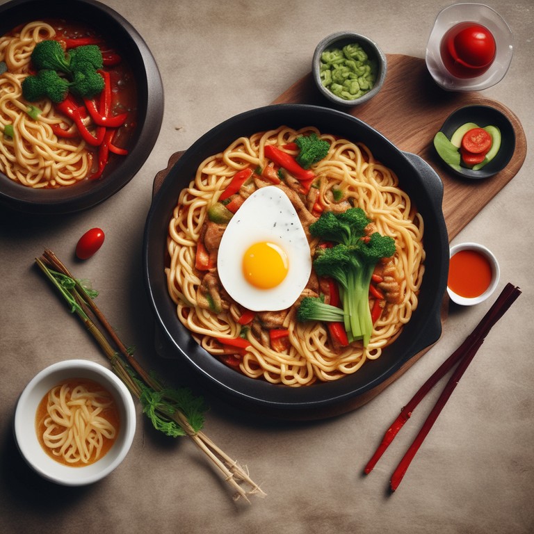 Spicy Yippee Noodles with Egg