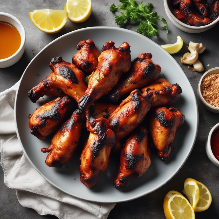 Alitas de Pollo al Carbón Extrapícantes
