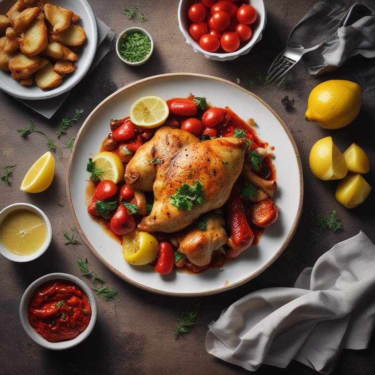 Sweet Chilli Chicken Thighs with Lemon Garlic Potatoes