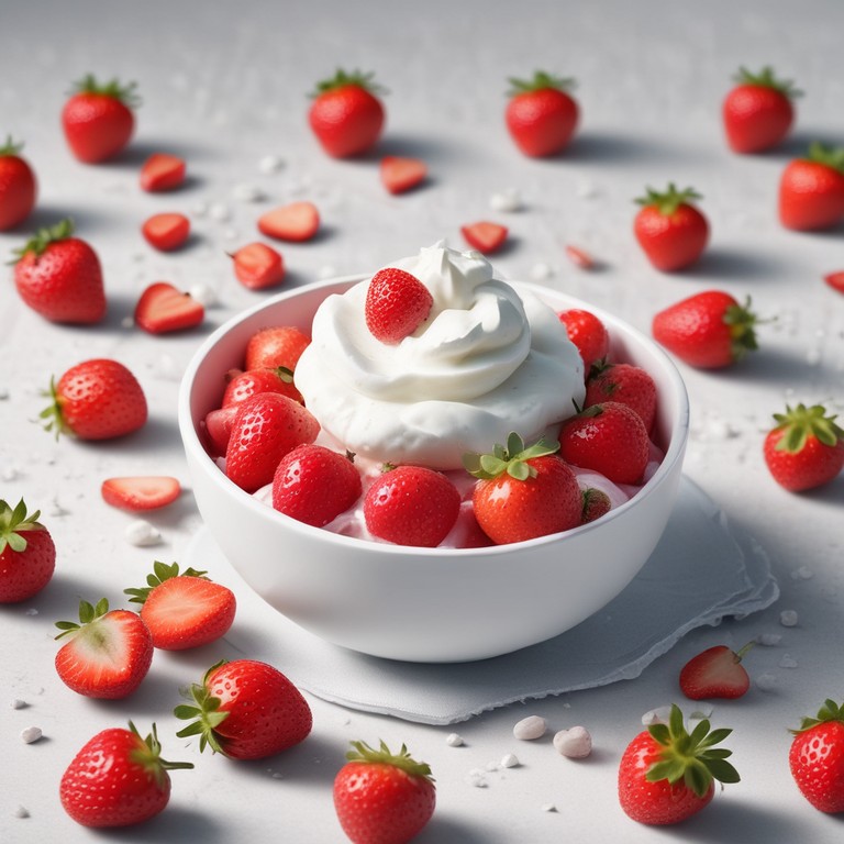 Erdbeer-Quark-Joghurt-Dessert