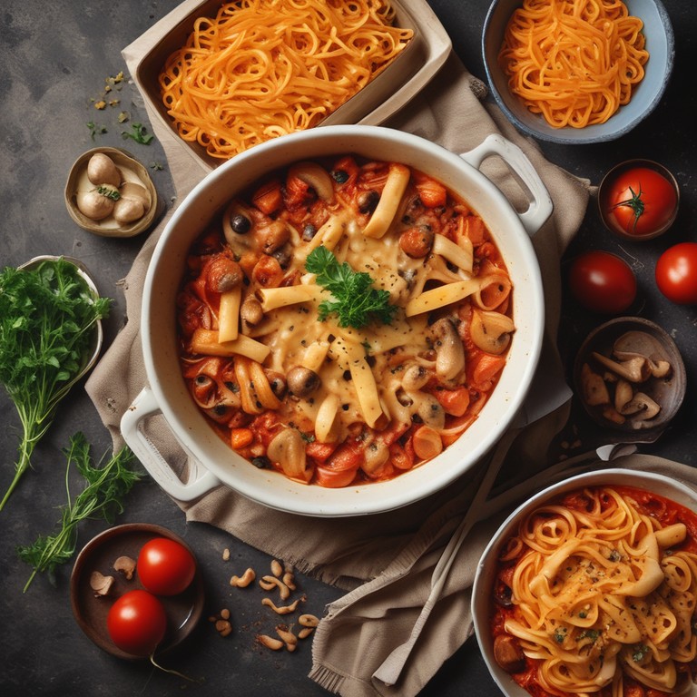 Cheesy Tomato Pasta Bake