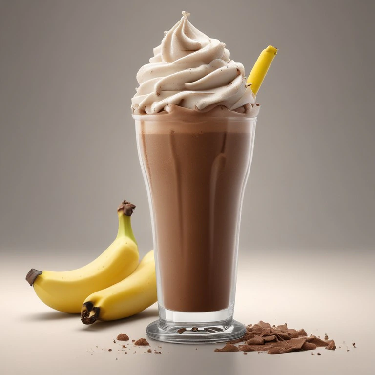 Chocolate Banana Ice Cream Shake