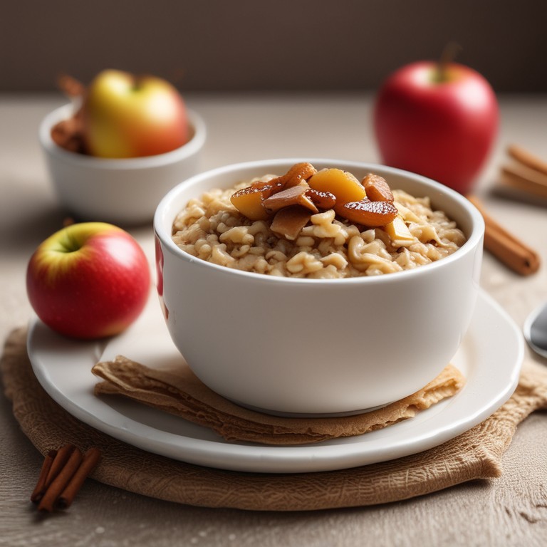 Apple Cinnamon Oatmeal with Date Compote