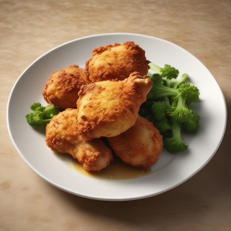 Poulet Croustillant aux Chapelure Frite