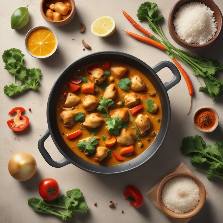 Einfaches Hühnchen-Curry