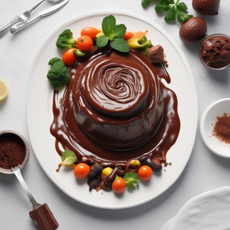 Schokoladen-Gemüseschleim-Dessert