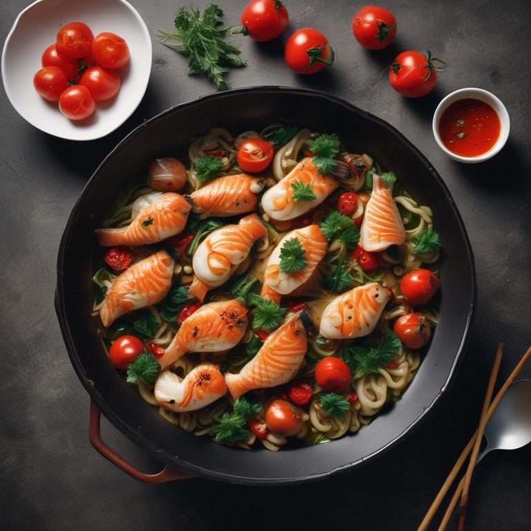 Kreative Asia-Fischpfanne ohne Tomaten - Mr. Cook