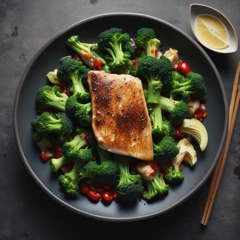 Asiatischer Brokkoli-Fisch