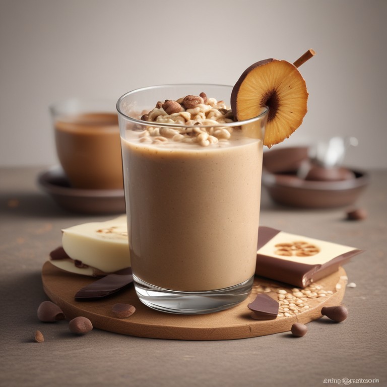 Vitamina de Aveia com Whey e Chocolate