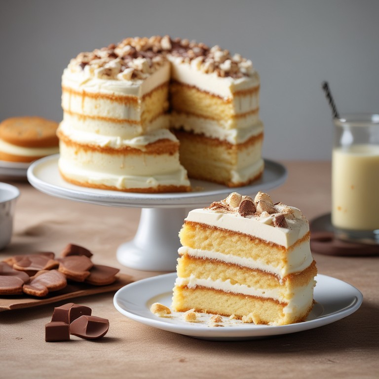Torta de Chocolate Branco com Leite Ninho