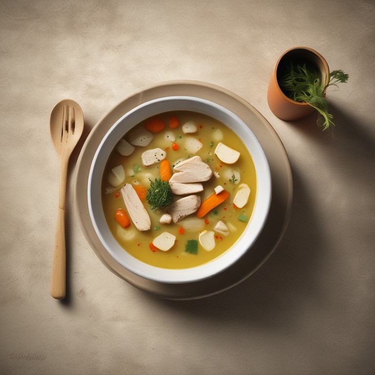 Sopa de Frango Saudável para o Inverno
