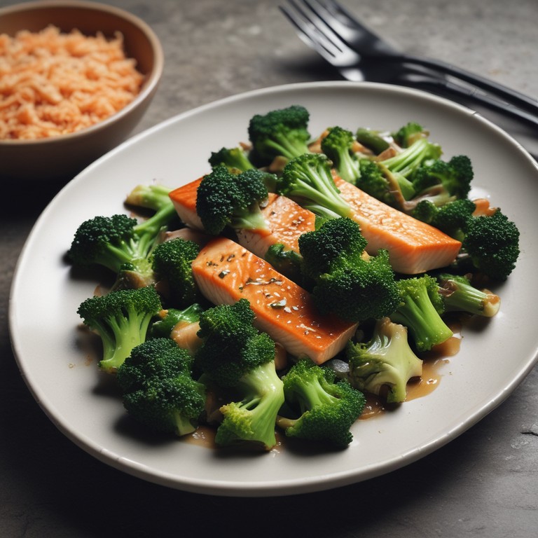 Asiatischer Brokkoli-Lachs