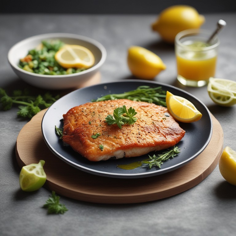 Gebratener Fisch mit Zitronen-Kräuter-Butter