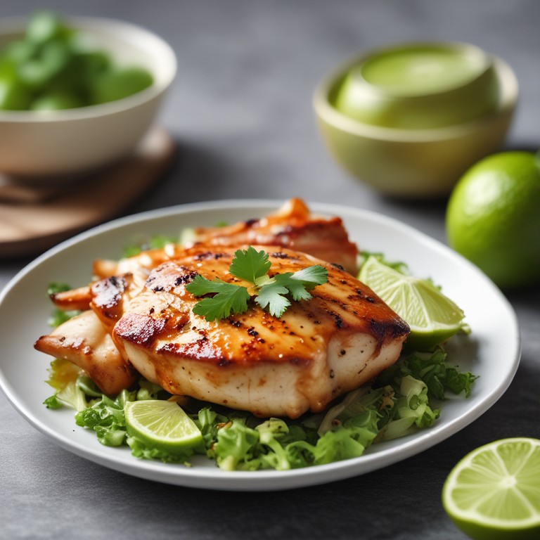 Asiatische Limetten-Hähnchenbrust