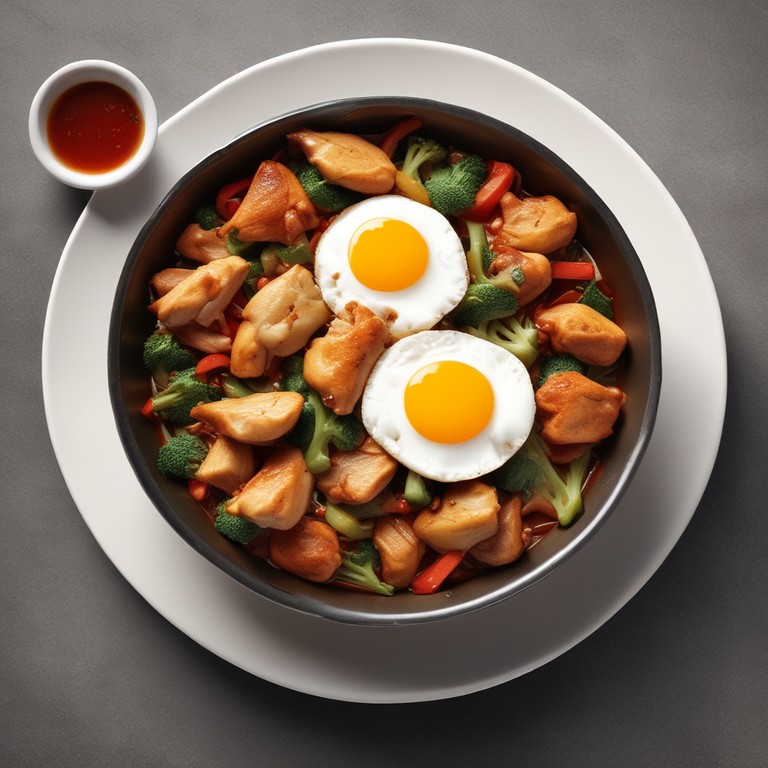 Spicy Chicken and Egg Stir-Fry