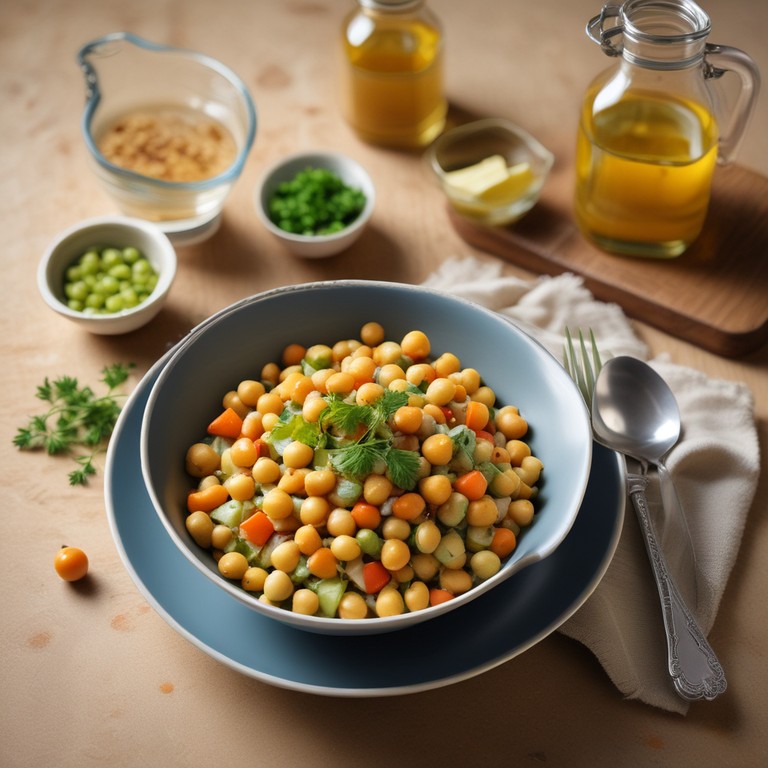 Ensalada de Garbanzos con Azafrán