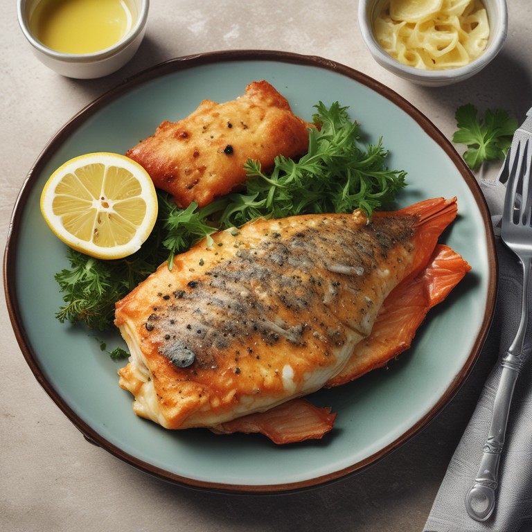 Gebratener Fisch mit Zitronen-Kräuter-Butter