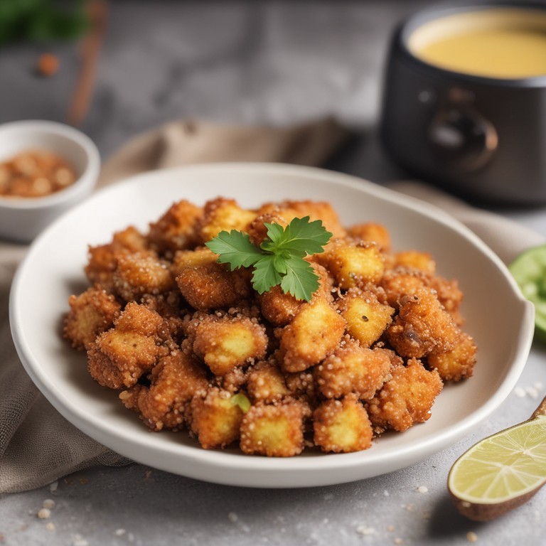 Bolinho de Grão de Bico com Quinoa na Airfryer