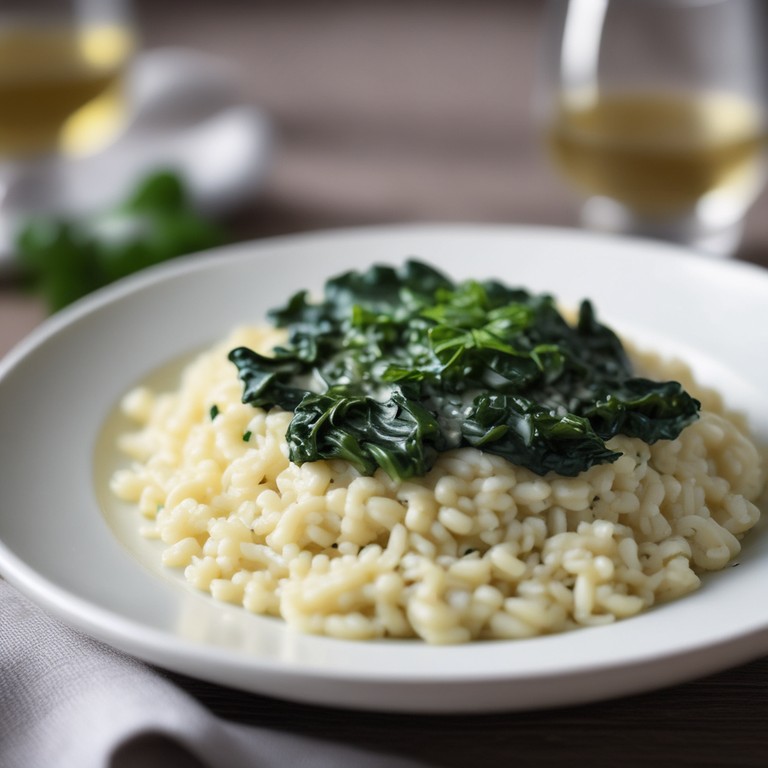 Gorgonzola-Spinat-Risotto