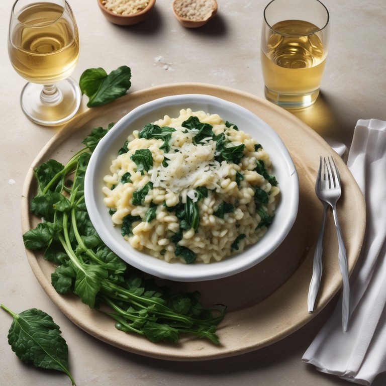 Gorgonzola-Spinat-Risotto