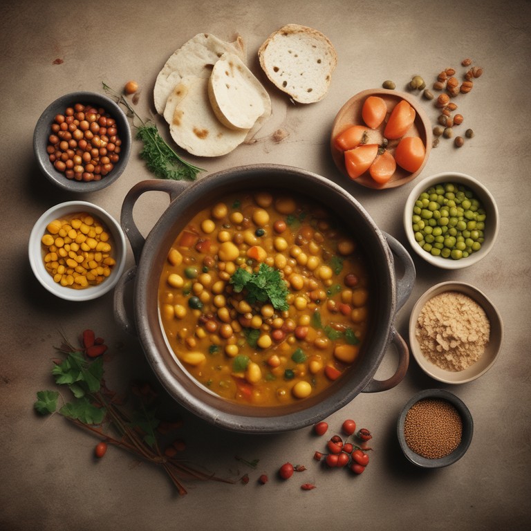 Mixed Lentils and Legumes Stew