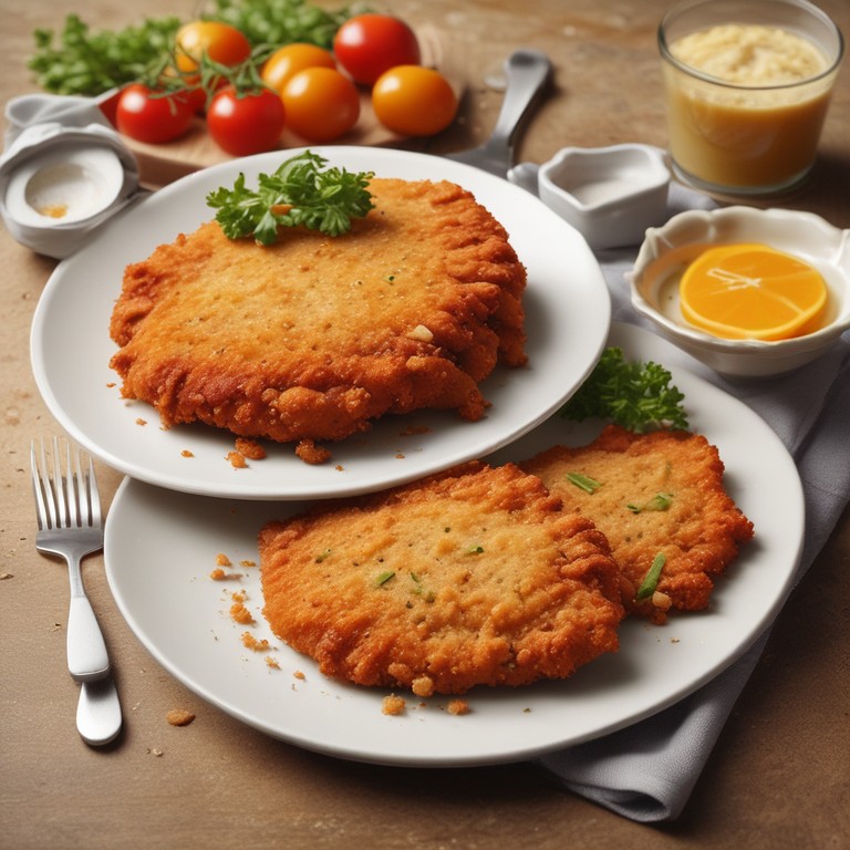 Knuspriges Schnitzel mit Paniermehl