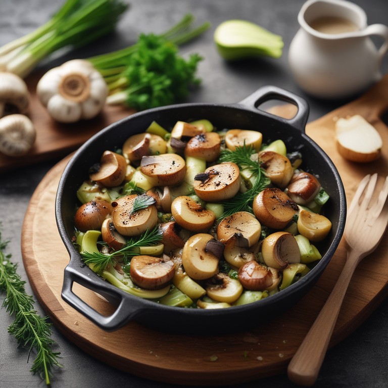Lauch-Pilze mit Knoblauch und Kräutern - Mr. Cook