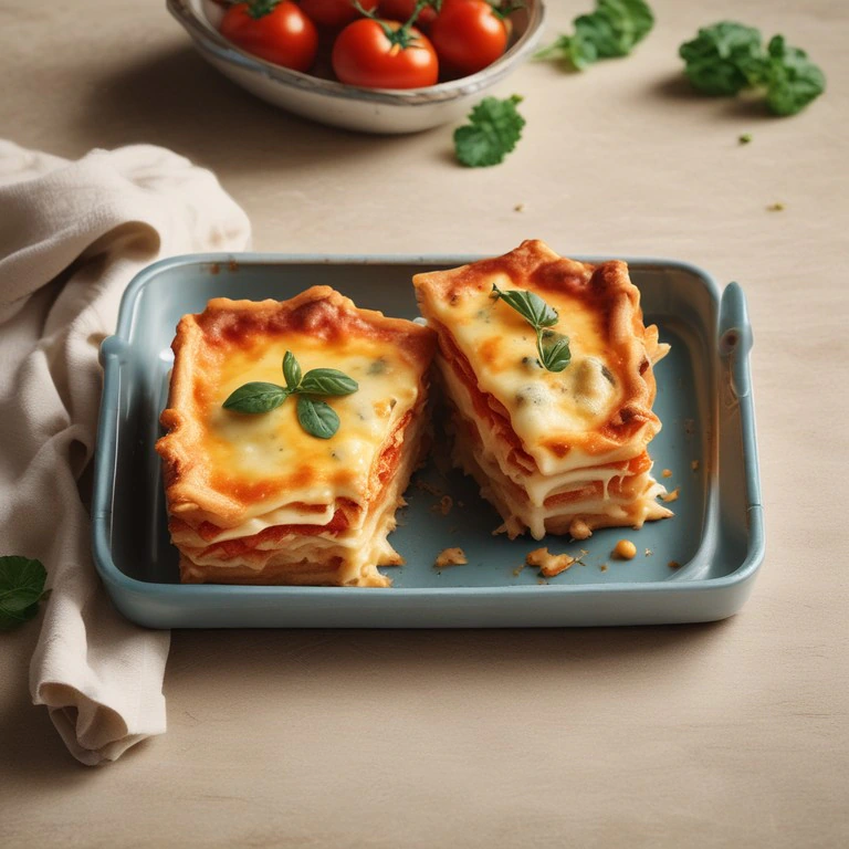 Cheesy Tomato And Creamy Pumpkin Lasagna
