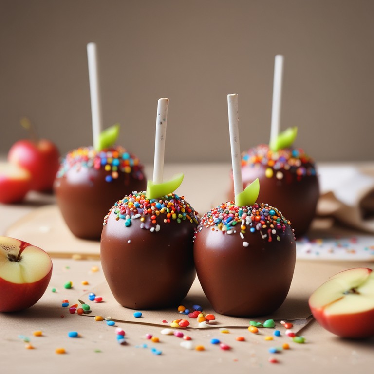 Maçã do Amor de Chocolate