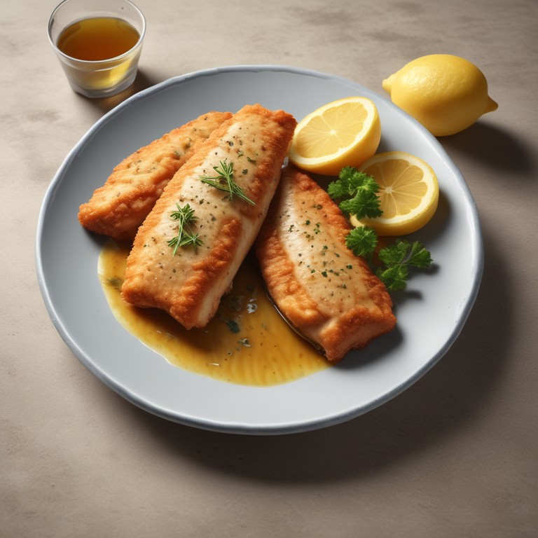 Tengo Pescaďo Frito con Salsa de Limón