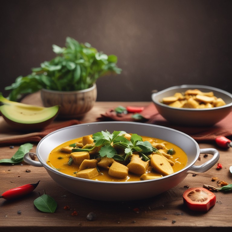 Spicy Raw Banana Curry