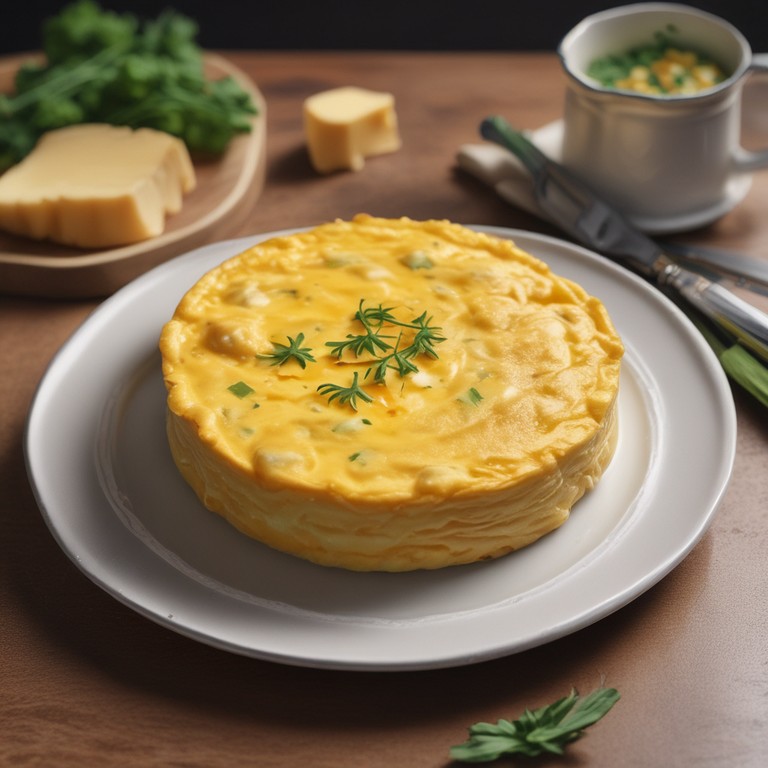 Omelette au Fromage Rapide au Micro-Ondes