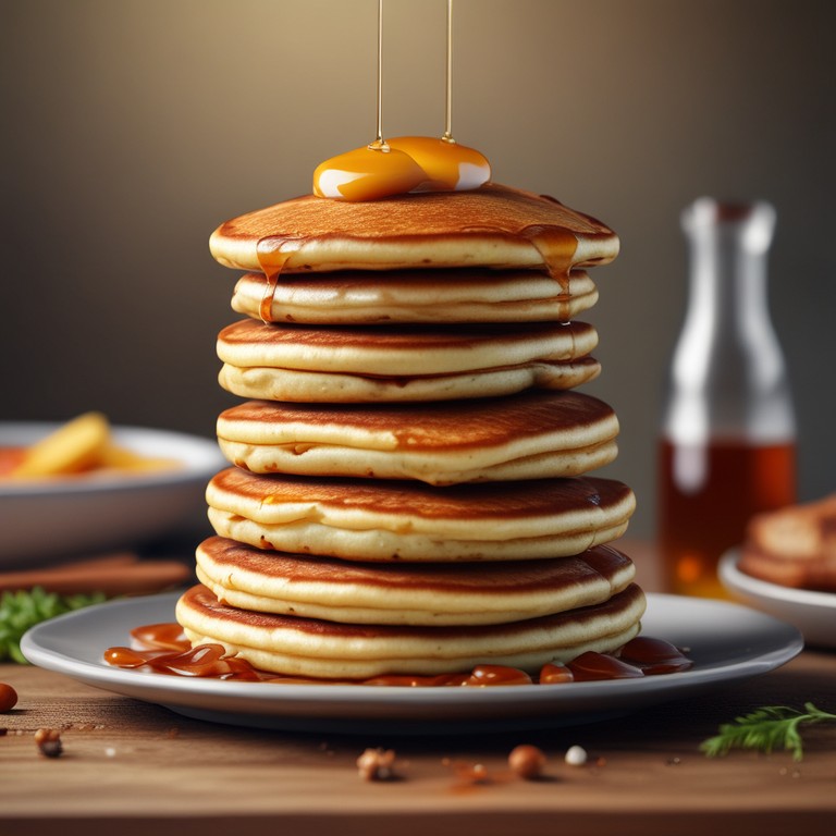 Savory Pancake Stack with Sausage Patties