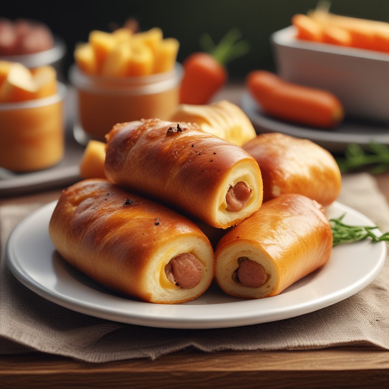 Cheesy Bread Roll-Ups