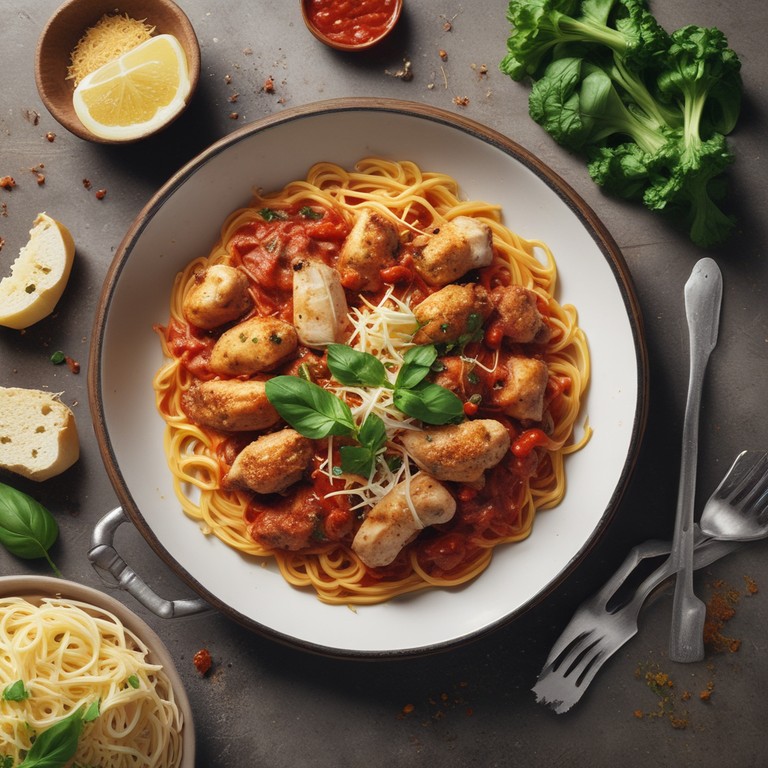 Marinara Chicken Spaghetti