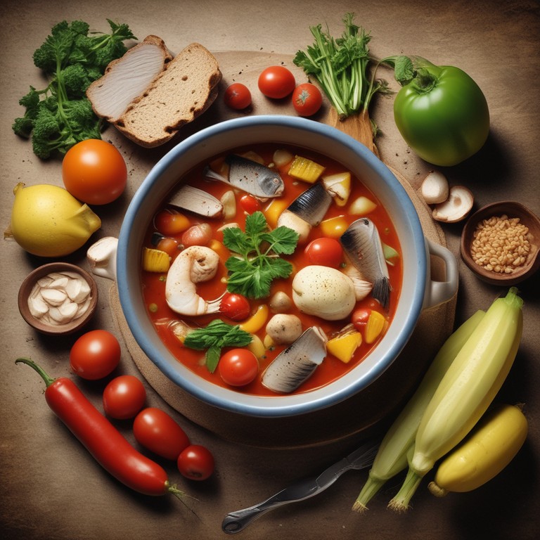 Sopa de Pescado con Verduras