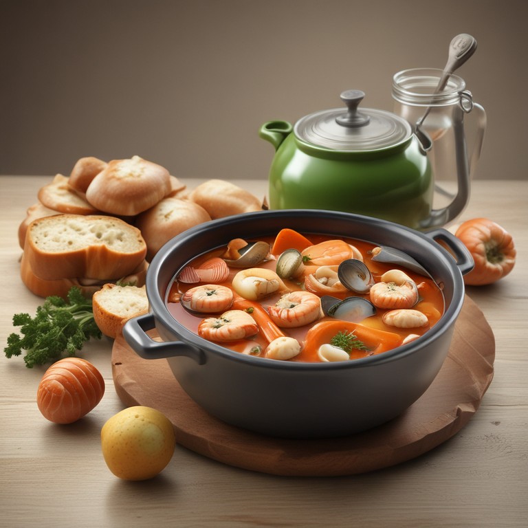 Sopa de Mariscos con Vegetales