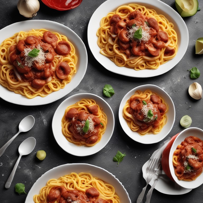 Macarrão com Linguiça Calabresa e Alho óleo 