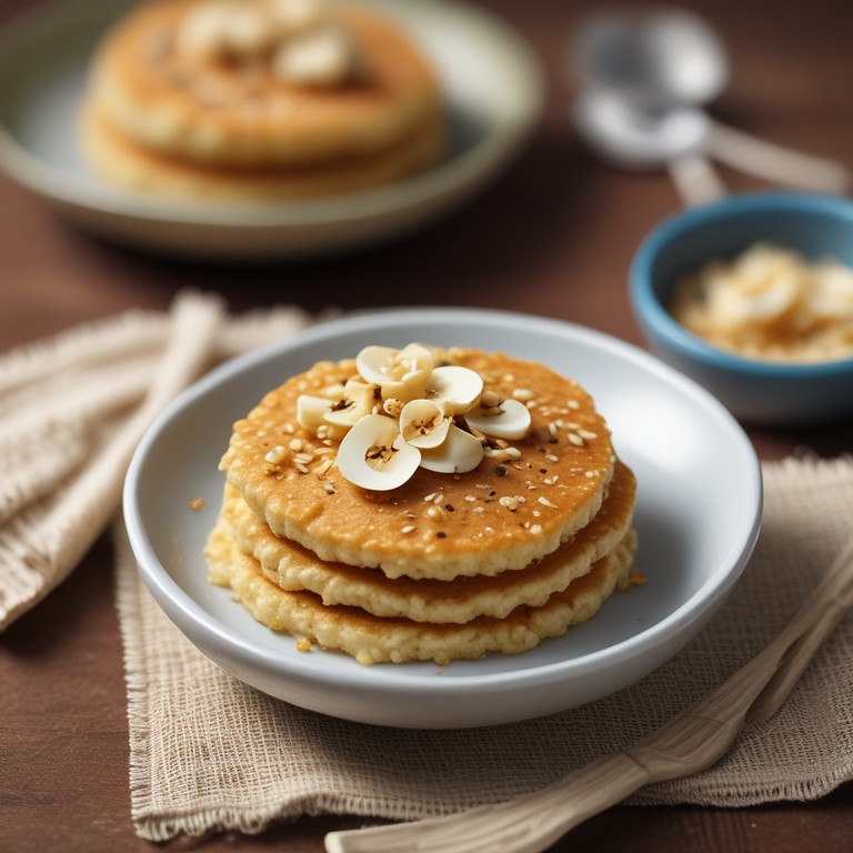 Knusprige Haferflocken-Reiswaffeln mit Knoblauch
