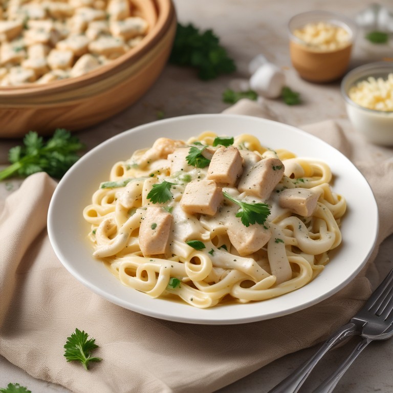 Creamy Chicken Alfredo Pasta