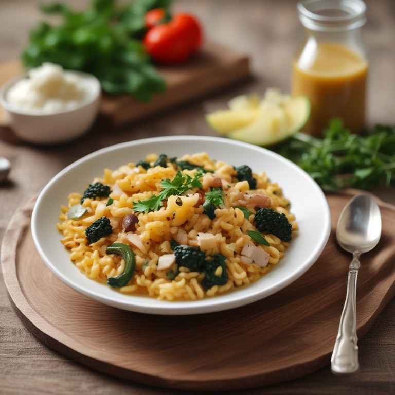 Risoto de Cogumelos e Espinafre - Outra Opção