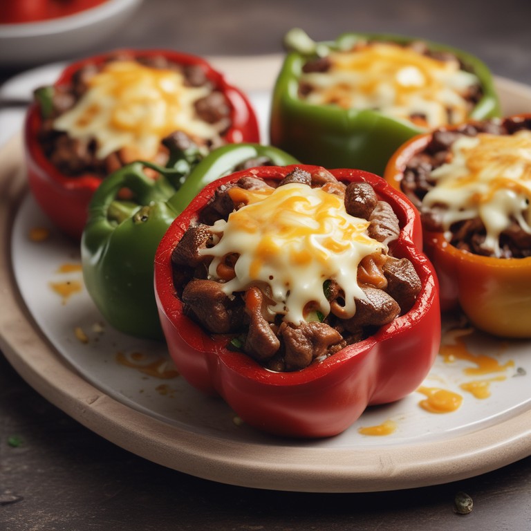Savory Beef and Mushroom Stuffed Bell Peppers