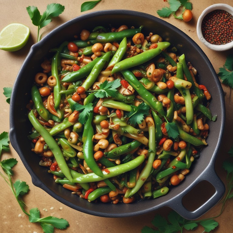Spicy Cluster Beans Stir-Fry